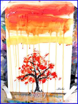 LOVELESS EXPRESSIONISM 11 X 15 Handmade Signed Abstract