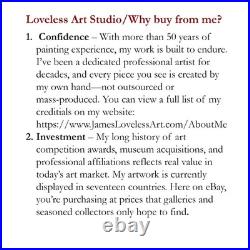 LOVELESS EXPRESSIONISM 11 X 15 Handmade Signed Abstract