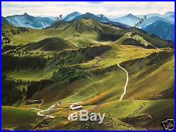 Landscape Oil Painting Original Mountain View Hand-Painted Art on Canvas Signed