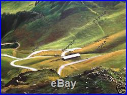 Landscape Oil Painting Original Mountain View Hand-Painted Art on Canvas Signed