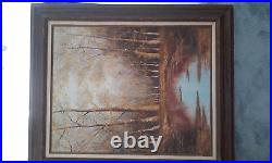 Landscape Original Oil Painting on Canvas by Dee Anne Terwilliger 32x38 signed