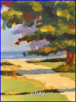 Large Impressionist Style Oil Painting On Stretched Cloth-Signed Harrison