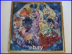 Large Mae Engron Painting Abstract Expressionist Modernism African American