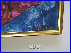 Large Mae Engron Painting Abstract Expressionist Modernism African American