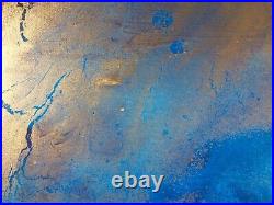 Large ORIGINAL HAND PAINTED ABSTRACT By Diane Plant 90 x 60cm Box Canvas Acrylic