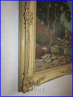 Large Original Oil Painting On Canvas/Board, Signed By Hirano