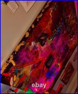 Large Romantic Abstract Painting on Canvas Original Art Based on Poem