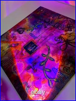 Large Romantic Abstract Painting on Canvas Original Art Based on Poem