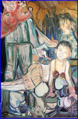 Laura Davis Original Extra Large 48 x 72 Oil on Canvas Francis Bacon 1