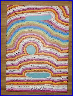 Leandra James painting, Walmajarri Aboriginal artist, acrylic on canvas