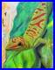 Lizard-Anole-Art-Original-Mixed-Media-Painting-on-Canvas-16x20-Home-Decor-01-mb