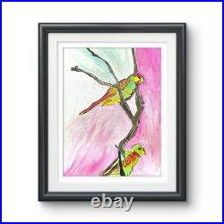 Lorikeets Colorful Modern Acrylic Painting on Canvas