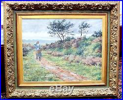 Louis Aston Knight Oil on Canvas Paris Landscape Original Art French / American