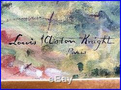 Louis Aston Knight Oil on Canvas Paris Landscape Original Art French / American