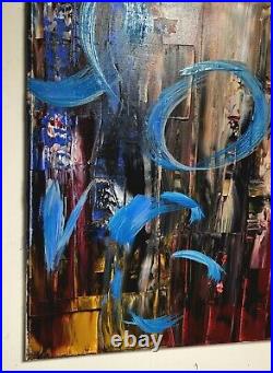 Love Painting, Original Art, Acrylic Abstract on Canvas Signed by Artist