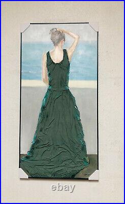 Luxury style Original 3-D Painting on Canvas Wall Art 55x28x2 Huge