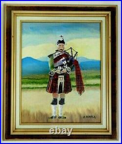 M. Jane Doyle Signed Original Art Oil/canvas Painting The Scotsman(portrait)fr