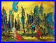 M-KAZAV-BLUE-CITY-IMPRESSIONIST-IMPASTO-ARTIST-Original-Oil-Painting-NHHGNR-01-jcn