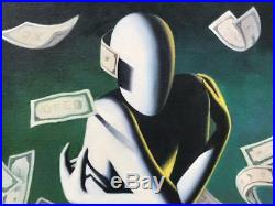 MARK KOSTABI signed ORIGINAL 40 x 30 OIL PAINTING ON Canvas
