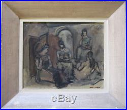 MAX WEBER Signed c. 1935 Original Oil on Canvas Painting Christie's Provenance