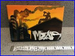 MEAR ONE Original Painting on Canvas Los Angeles Graffiti