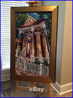 MICHALOPOULOS original oil on canvas Yellow Shirme New Orleans art