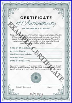 MIDNIGHT FLUID ART 24x24 ABSTRACT EXPRESSIONIST ORIGINAL PAINTING CANVAS NEW