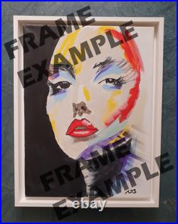 MIDNIGHT FLUID ART 24x24 ABSTRACT EXPRESSIONIST ORIGINAL PAINTING CANVAS NEW