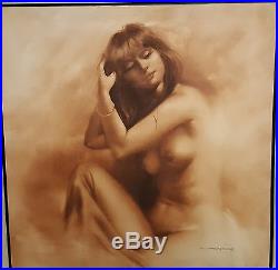 Maher Morcos Original Oil on Canvas Nude Signed 36x36