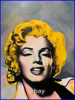 Marilyn Monroe original painting 18 x 24 by Jeff Schaub L@@K