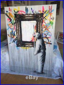 Martin Whatson Original Spraypaint on Canvas signed. Abstract Buffer von 2013