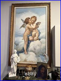 Massive Angels! Oil On Canvas Original Painting, Almost 7 feet Tall By 4 Feet