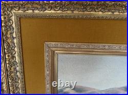 Mediterranean Original Oil Painting Framed 44w x34h