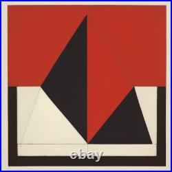 Medium Abstract Painting 2x2 ft. Post-Modernism Geometric Demrin Cubism II NEW