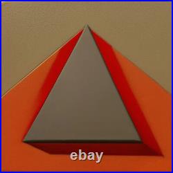 Medium Abstract Painting 2x2 ft. Post-Modernism Geometric Demrin OOAK NEW