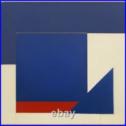 Medium Abstract Painting 2x2 ft. Post-Modernism Geometric Demrin OOAK NEW