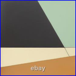 Medium Abstract Painting 2x2 ft. Post-Modernism Geometric Demrin OOAK NEW