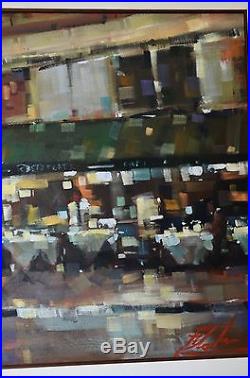 Michael Flohr Original Oil On Canvas Street Scenes Stunning Large