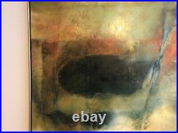 Mid Century 1950's-60's Monumental Abstract Oil Painting Signed Larissa Osby