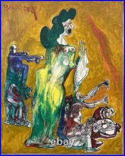 Modern Figurative Oil Painting on Canvas Expressive Contemporary Art