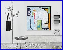 Modern Painting Wall Art On Canvas The Wait Expressionism Playful And Colorful