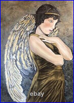 Monteverde Angel Original Painting On Canvas