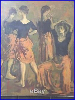 Moses Soyer original oil on canvas -certified appraisal