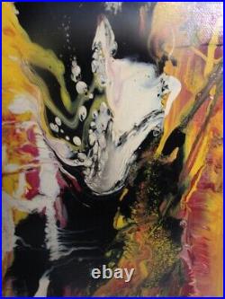 Musk yai Painting Acrylic on Canvas Original Abstract 8X10 aRT