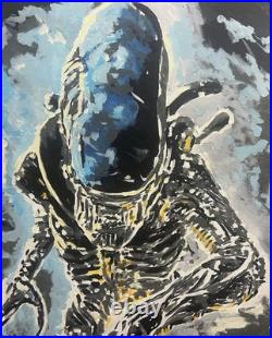 My #xenomorph Original Canvas Painting One Of One