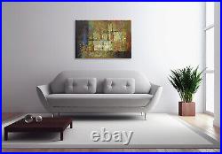 NY Art Heavy Paints Modern Abstract 24x36 Original Oil Painting on Canvas