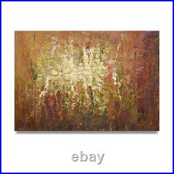 NY Art Thick Art Brut Abstract Fine Art 24x36 Original Oil Painting on Canvas