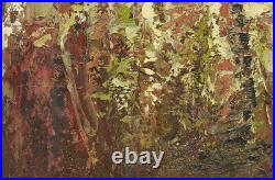 NY Art Thick Art Brut Abstract Fine Art 24x36 Original Oil Painting on Canvas