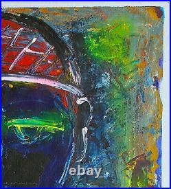 Neith Nevelson Original Acrylic on Canvas Expressionist Painting