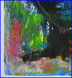 Neith Nevelson Original Acrylic on Canvas Expressionist Painting